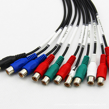 Custom Stage Speaker Audio Cable DB26 male to 11 Channel RCA DB9 to XLR Cable